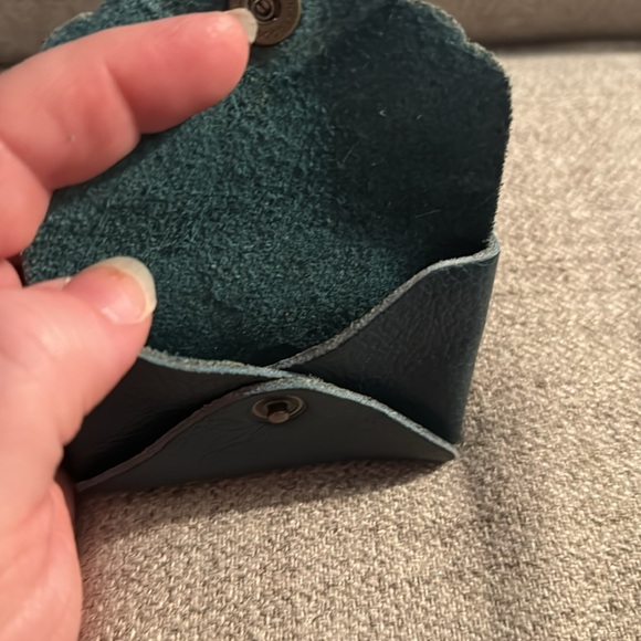 Portland Leather Goods Mini Snap Wallet in LAGOON - Picture 3 of 4